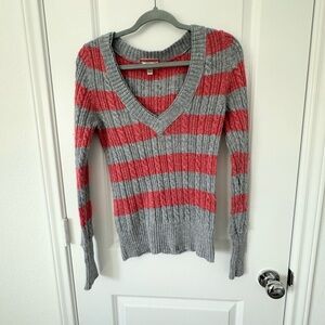 Aeropostale Women’s long sleeve Striped sweater Y2K
